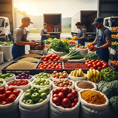 Efficient transport for grains, spices, fresh produce supporting agro export supply chain.