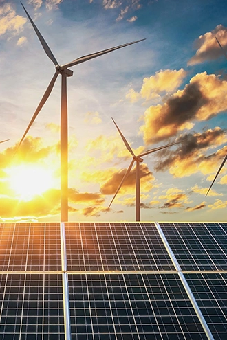 Freight forwarding for solar panels, wind turbines,  energy equipment with handling and global transport.